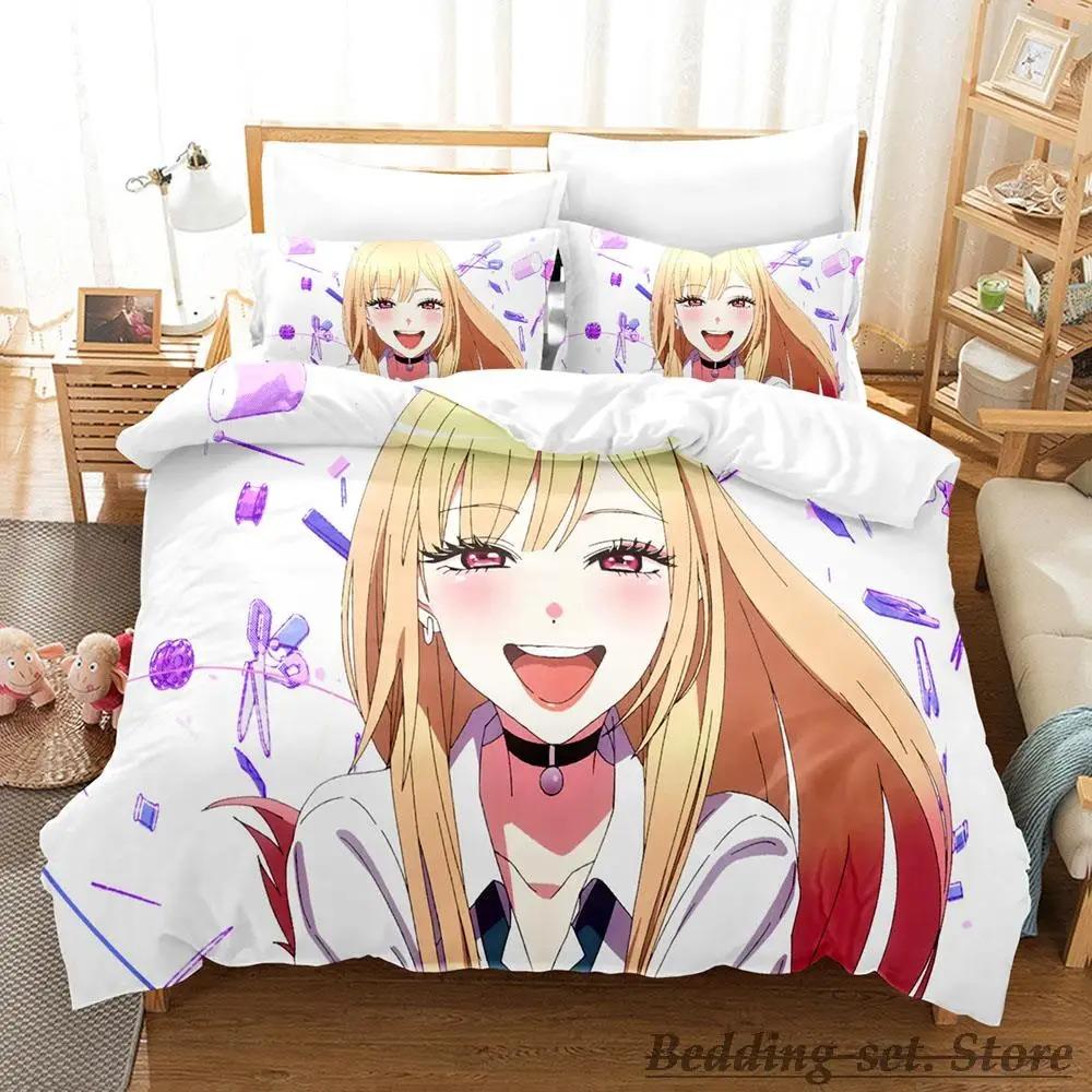 Marin Kitagawa Bedding Set Single Twin Full Queen King Size Bed Set Adult Kid Bedroom Duvetcover Sets Anime parure de lit