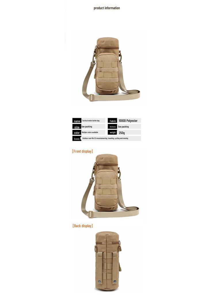 Taktik Kamuflaj Molle Su Şişesi Çantası