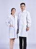 Women's Long-Sleeved White Lab Coat for Medical, Nursing, and Laboratory Use
