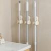 No-Drill Mop Holder Bathroom Mop Hook Suction Cup Wall Mount Broom Holder Wall-Mounted Mop Rack Strong-Hold Mop Stand