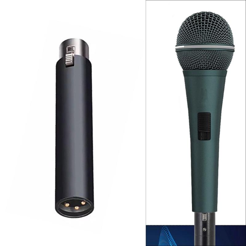 Professional 48V Dynamic Mic Amplifier Dynamic Microphone Preamplifier with High Fidelitys Sound and Portable Design