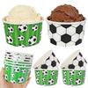10Pcs Versatile Dessert Ice Cream Bowls Disposable Paper Bowls New Snacks Cups Party Supplies