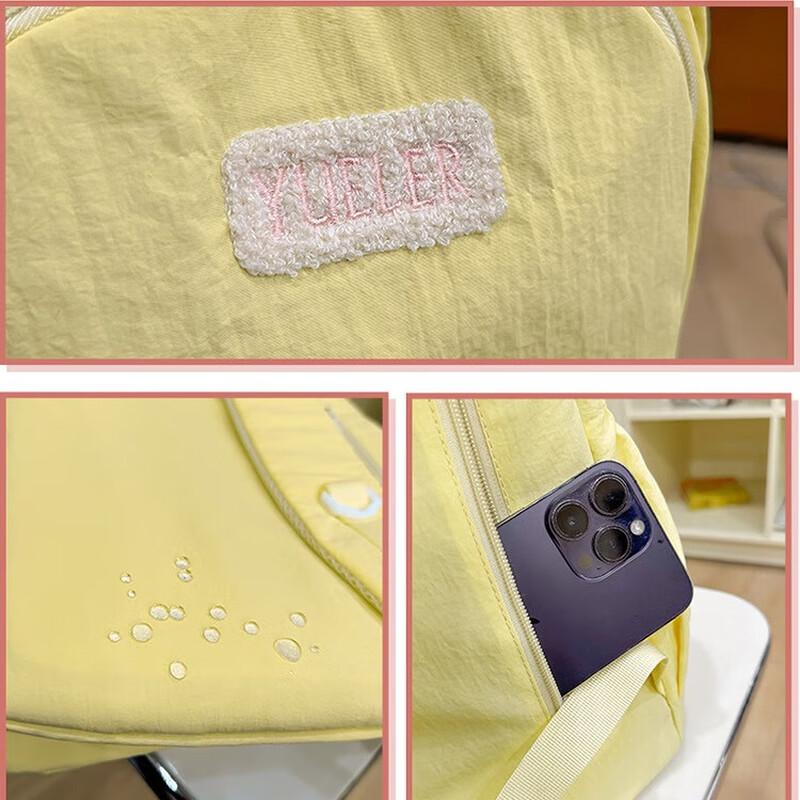 KaLuoge Pure Color Large Student Backpack