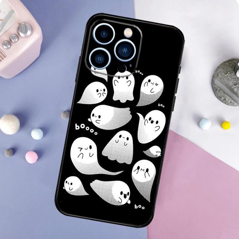 iPhone16 Mobile Phone Case Ghost, Cute, Scary Mobile Phone Case, Painted Anti-drop for Anti-drop Mobile Phone