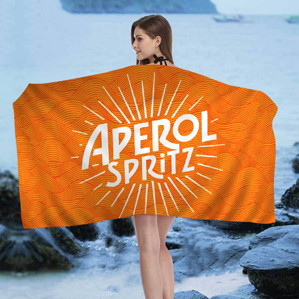 

Brand A-Aperol S-Spritz Microfiber Printed Beach Towel Mountain Climbing Yoga Beach Swimming Running Absorbent Soft Towel W40*H60(CM)