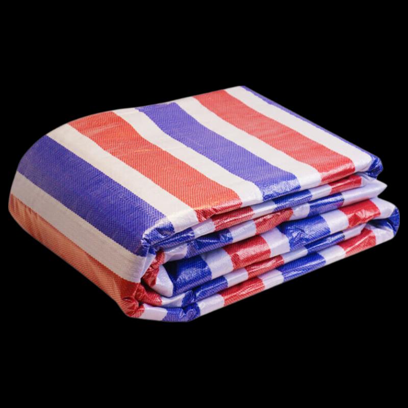 Jinsu Three-Color Striped Outdoor Sunshade Tarp