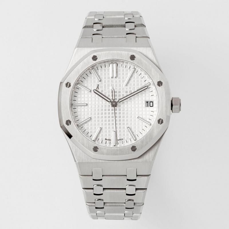 Aijia AP Royal Oak 15500/15510 Automatic Men's Watch, Stainless Steel Band, Octagonal Porthole Dial