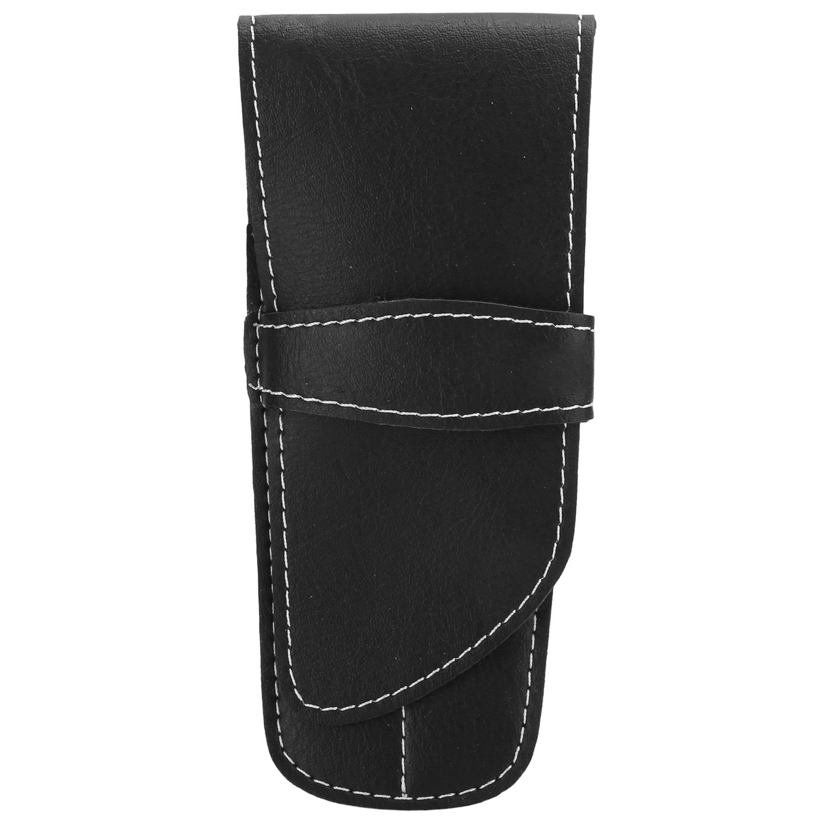 

Салонная сумка для ножниц из искусственной кожи, профессиональный портативный держатель для хранения ножниц, органайзер, черный