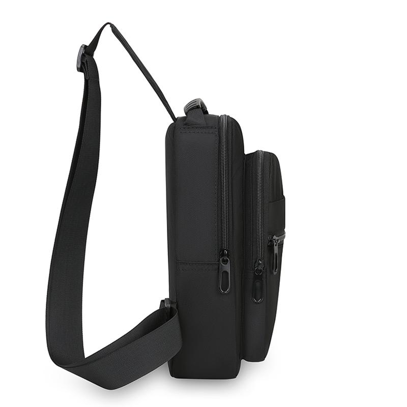 Torba Crossbody Męska o Dużej Pojemności na Dojazdy Torba na Klatkę Piersiową