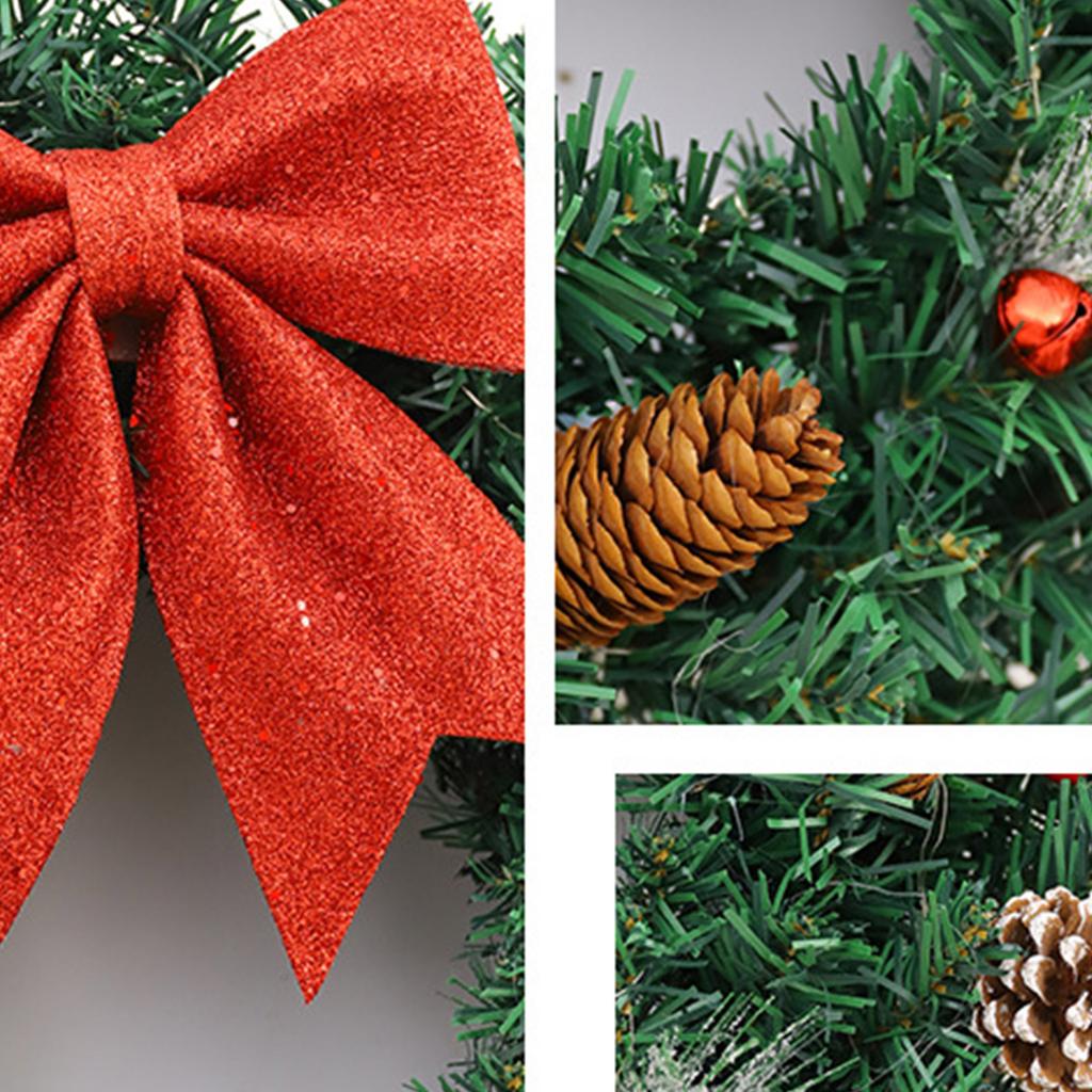 Artificial Wreath for Front Door Party Table Centerpieces Light up Christmas Wreath for Indoor and Outdoor Decoration