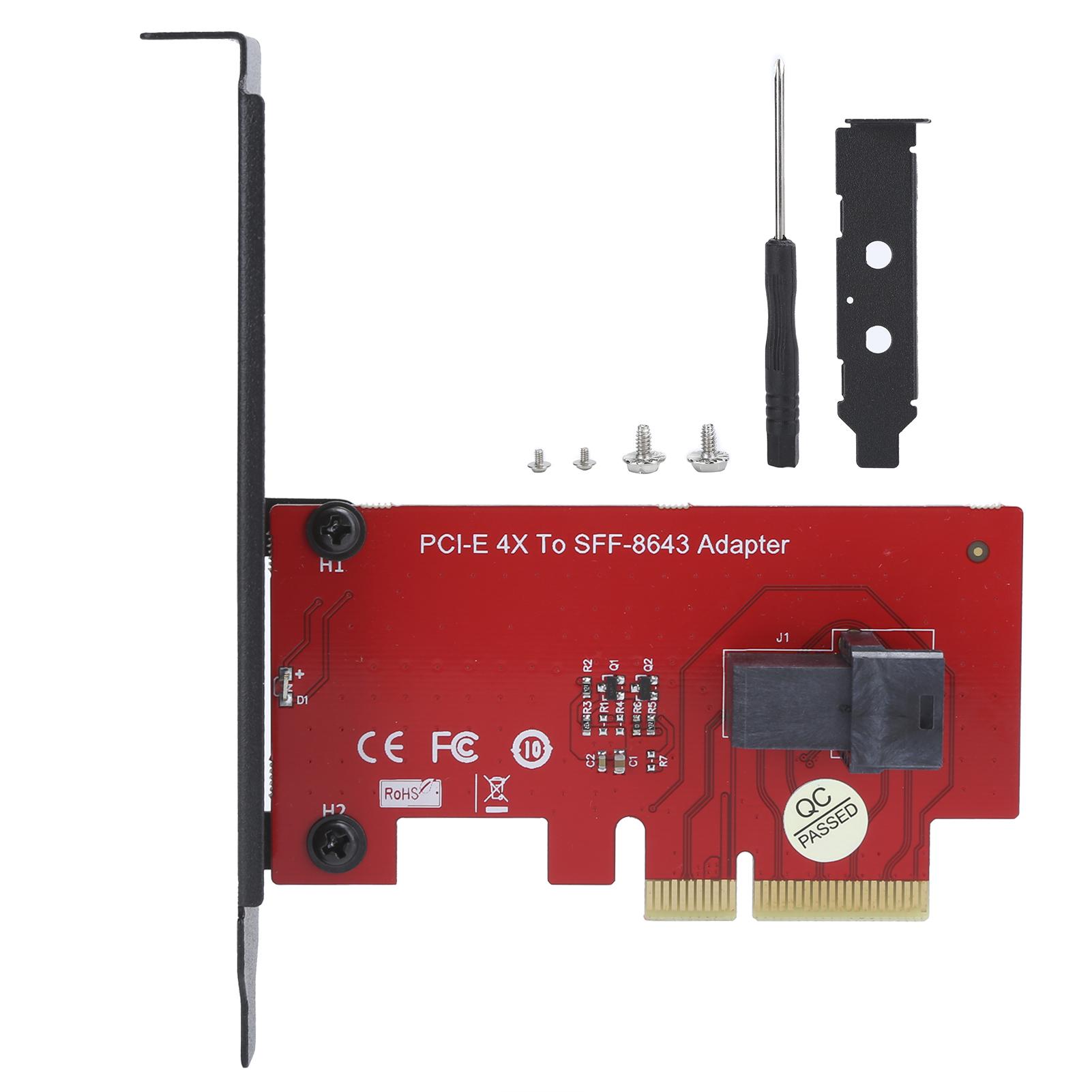 

SFF-8643 to PCI-E 4X Adapter Card Converter with 1 Mini SAS HD 36Pin Female Connector