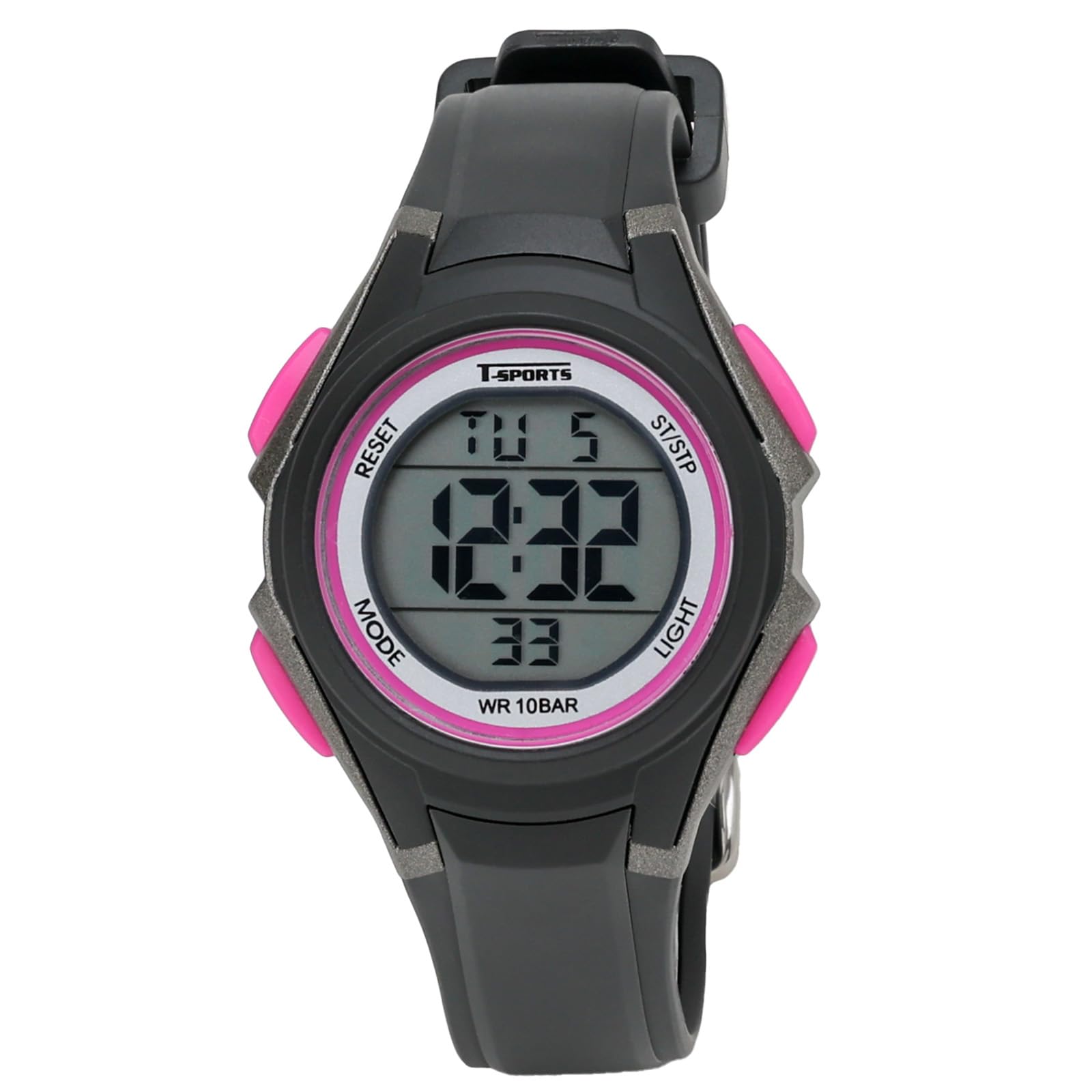 

[Clefer] Sports Watch Digital Waterproof Backlight TS-D318-BK Women s Black