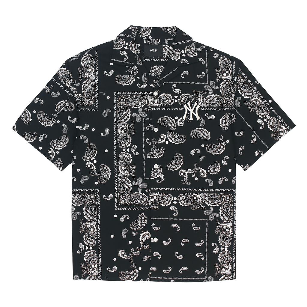 New MLB Paisley New York Yankees Shirt Unisex Black 3AWSP0123-50BKS
