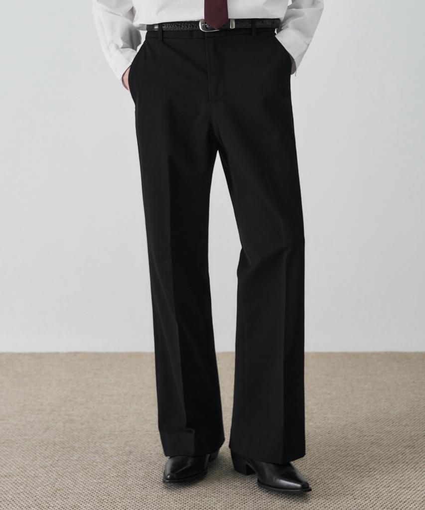 DRAW FIT French Flare Slacks [Black]