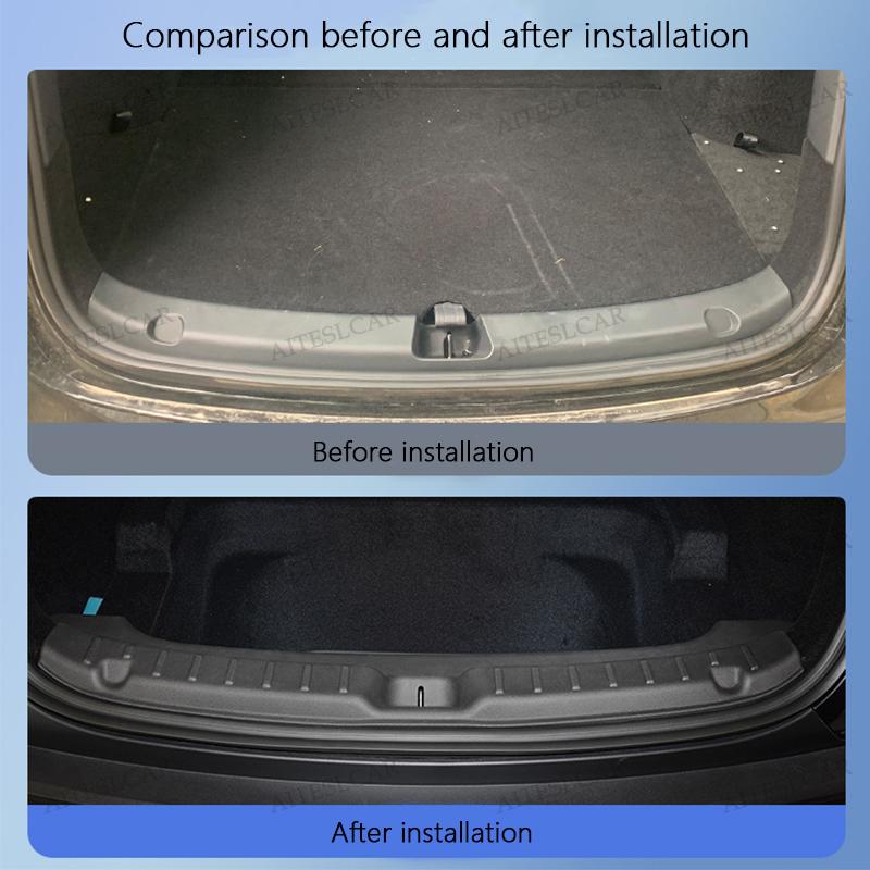 For Tesla ModelYL Launch2026 Trunk Sill Plate Protector TPE Rubber Protector Threshold Bumper Pad Prevent Scratching Accessories