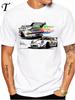 Herren Vintage 993 RWB Weißes T-Shirt - Kurzarmshirt mit Retro-Autologo