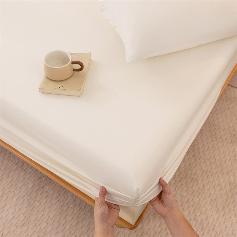 Set de cearșafuri din bumbac spălat tip A prietenos cu pielea - Cuvertură de pat simplă cu husă de saltea