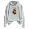 Women's Fashionable Casual Long Sleeve Hooded Printed Sweatshirt