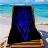 Inter Milan Beach Towel Quickdry Soft Microfiber Comfortable Lightweight Suitable For Swimming Gym Camping Yoga Vacation