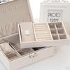 PU Leather Jewelry Box Watch Display Holder Necklace Container