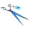 440C 10-Inch Pet Scissors, Blue, Hand-Shaped, Straight Scissors, Pet Grooming Scissors, Foreign Trade Goods