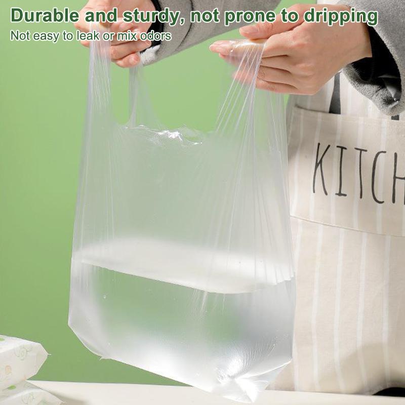 100 Pcs Plastic Bags Food Grade Fresh Preserving Bags Food Fruit Storage Bag Fresh Keeping Disposable Kitchen Packaging Bags