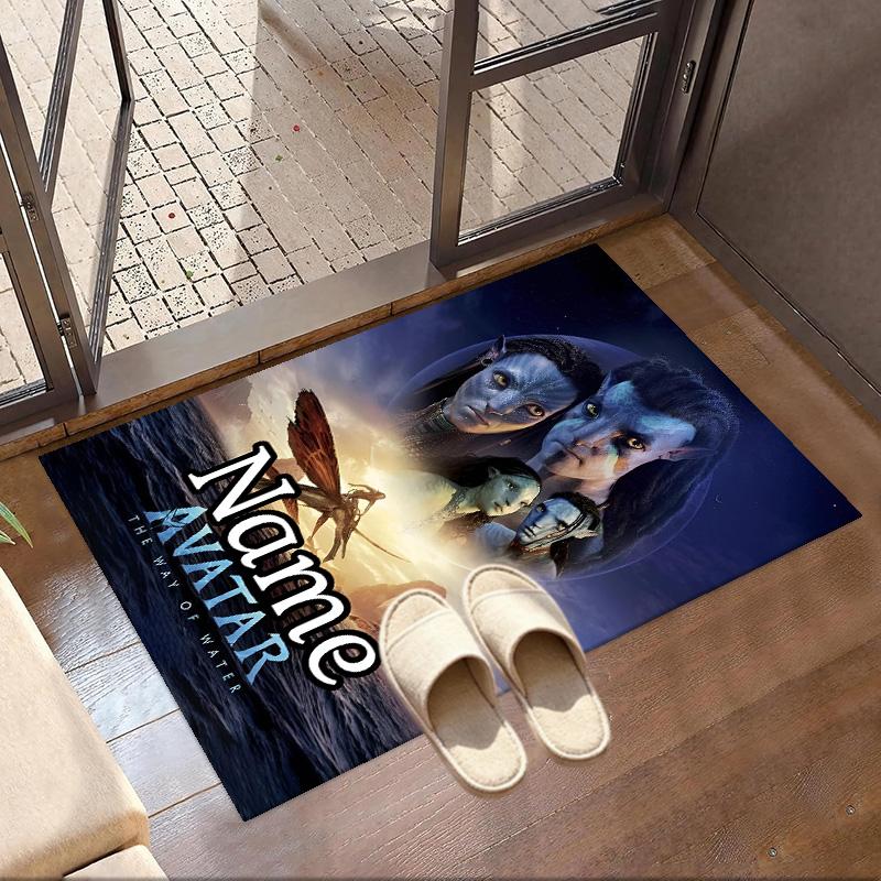 Custom Name Personalized Avatar Print Carpet, Versatile Home Decor Rug, for Playroom, Apartment, Balcony, Entryway, Hallway Gift