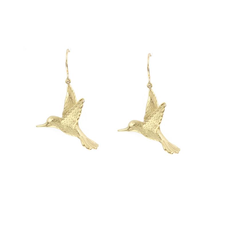 Stainless Steel Waterproof Non-Fading Bird Wing Earrings & Pendant Set for Women