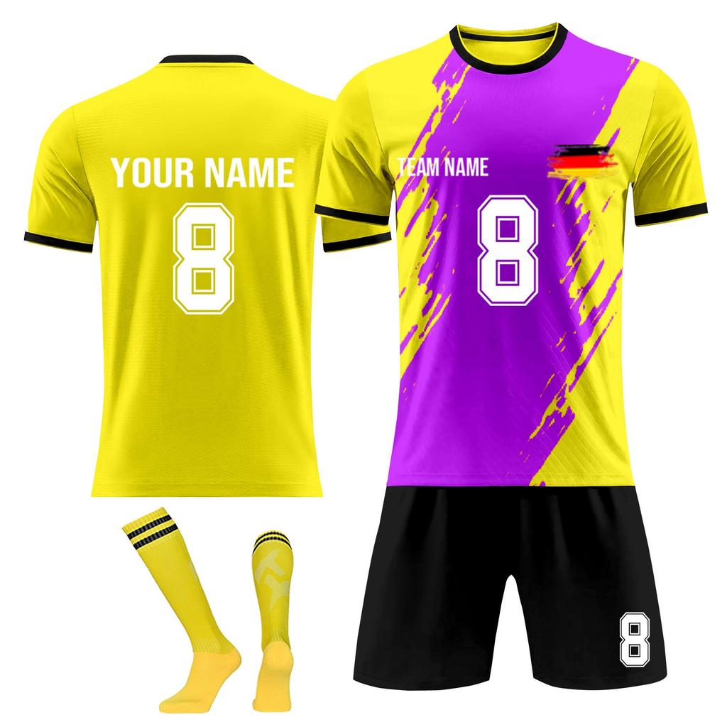 Personalised Shirts Kit Mens Girls With Name Number Custom Football Jerseys For Boys Training Suit