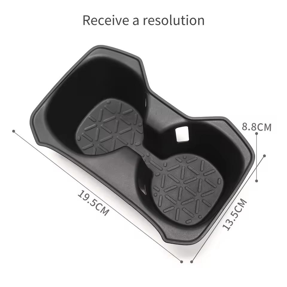for Toyota RAV4 2019 - 2025 TPE Cup Holder Storage Box Shock-Absorbing Central Armrest Organizer Tray Car Interior Accessories