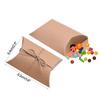 New 10/20/30Pcs Pillow Candy Box Kraft Paper Christmas Gift Packaging Boxes Candy Bags Wedding Favors Birthday Party Decorations