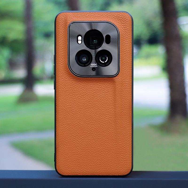 

Чехол для Honor Magic6 Ultimate Edition с металлическим кольцом для объектива и кожаным чехлом Honor Magic6 Ultimate Edition