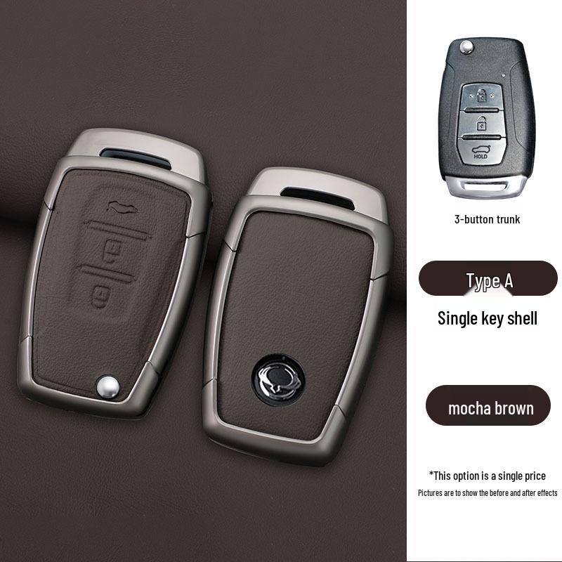 Metal Shell Key Cover & Buckle for SsangYong Korando/Rexton Remote