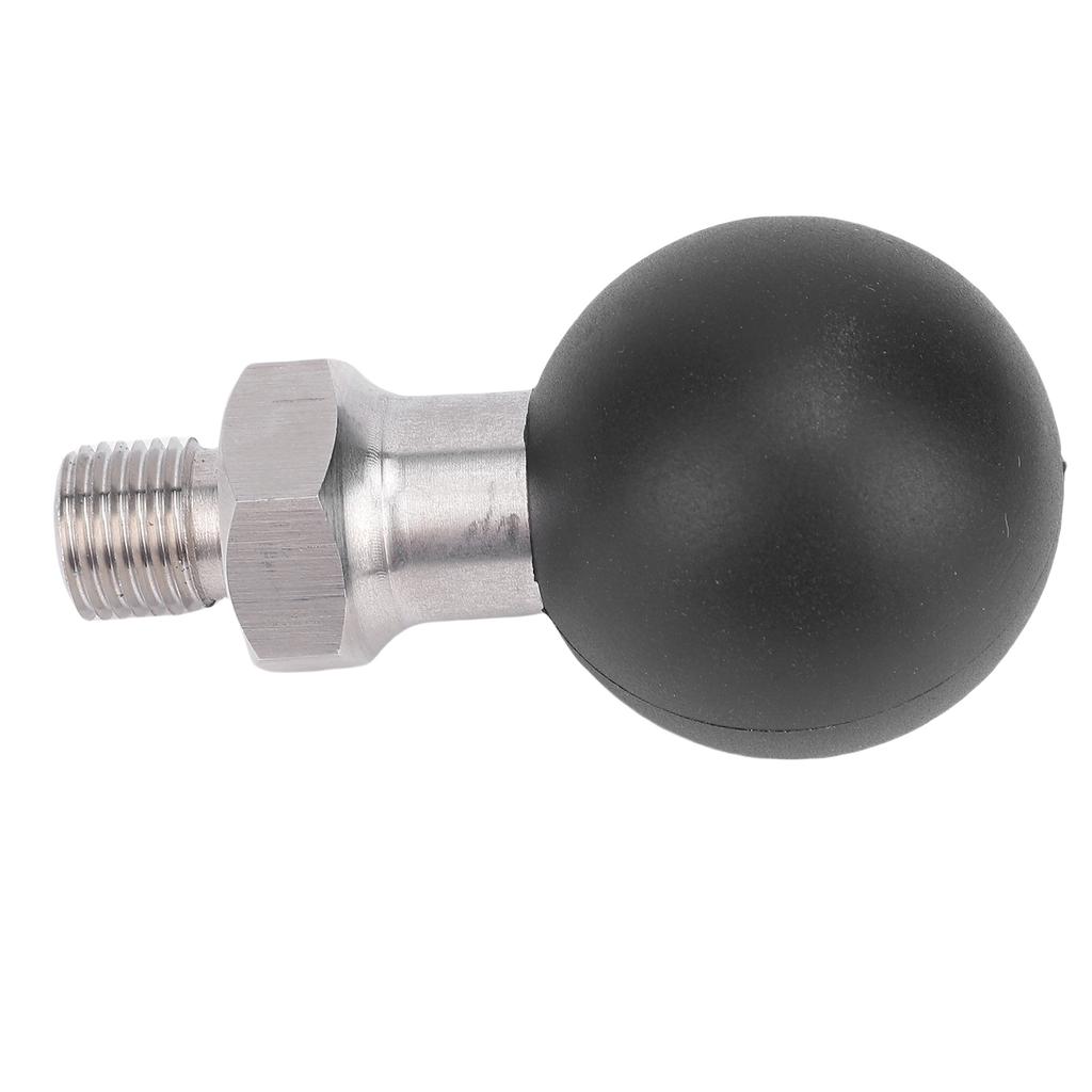 1.5 Inch Ball Head with 1 2 Thread Stainless Steel Screw Rod Rubber Ball Mount Use with Connecting Rod and Base
