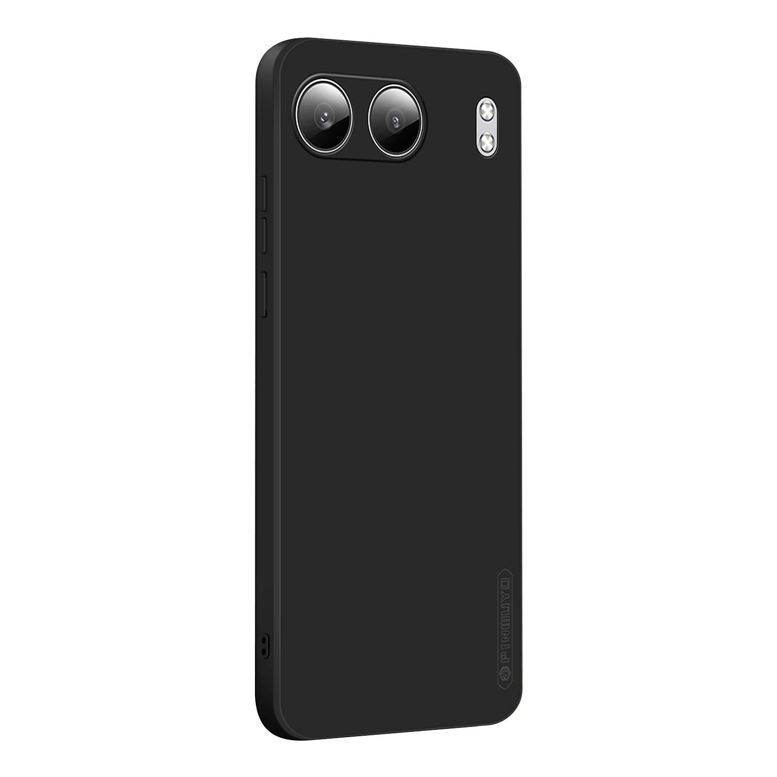 

PINWUYO JK Touching Series For OnePlus Nord 4 Case Silky Touch Soft TPU Phone Back Cover Black