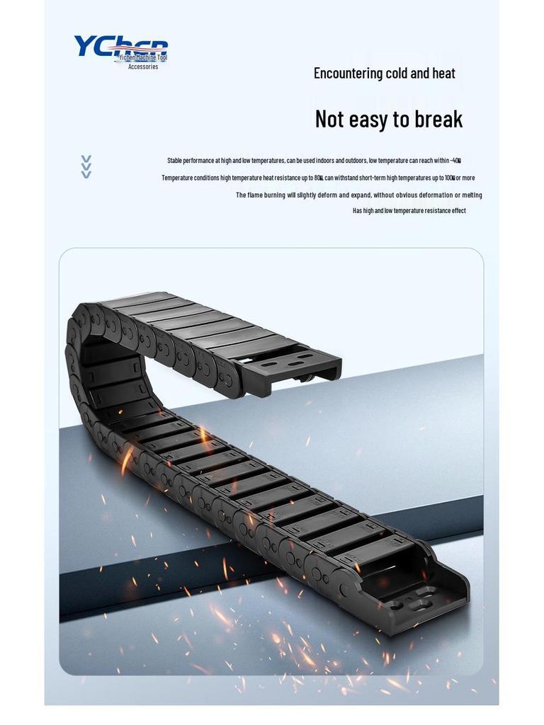 Bridge Type Semi-Enclosed Openable Cable Carrier - Press-in Engineering Plastic