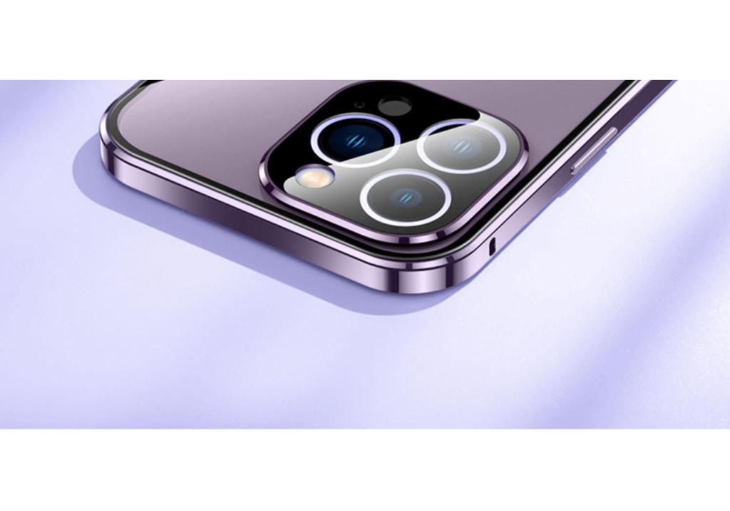 Coque Magnétique Double Face Apple 17 Pro Max avec Couverture Complète des Objectifs pour iPhone 16/13