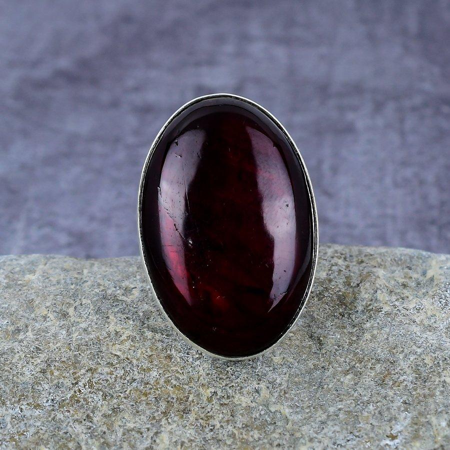 Red Labradorite Gemstone Handmade 925 Sterling Silver Ring Jewelry