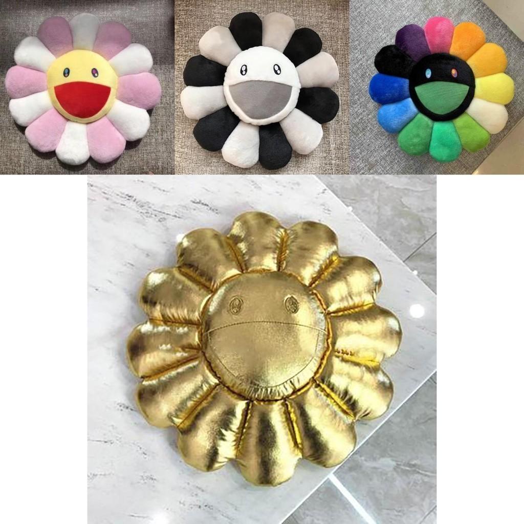 Bright And Colorful 40cm Takashi Murakami Rainbow Flower Pillow Plush For Kids