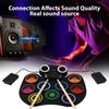 Electric Drum Set Portable Drum Pad Kit 9 Pads Built-in Speaker LED Display Screen Monitoring with