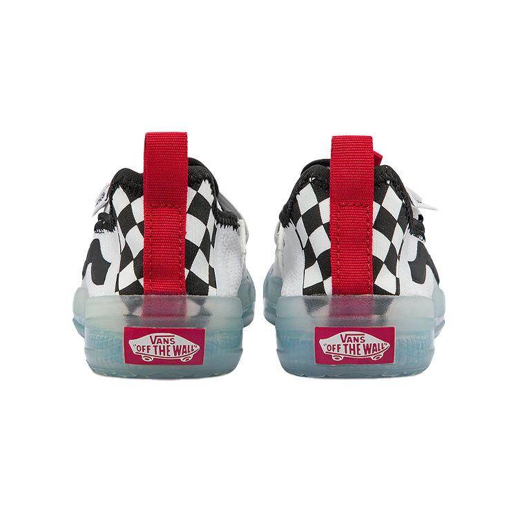 Vans Strker Ultimate Waffle Mesh Canvas Casual Low Top Kids Skate Shoes Kids Sneaker Black White VN0A4UVY5GU