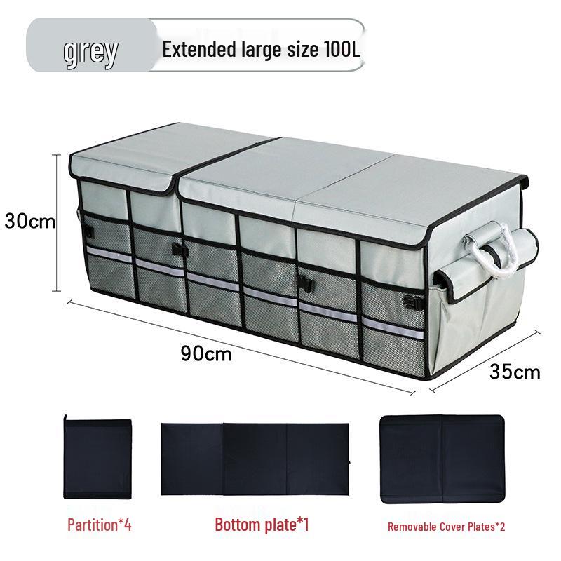 Foldable Car Trunk Organizer Box for Outdoor Use