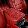 Car Armrest Box PU Leather Center Console Heighten Cushion Arm Rest Mat W/Pocket