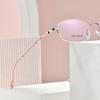 High-End Women'S Business Glasses Frame Metal Alloy Glasses Frame Half Frame Myopia Glasses Frame