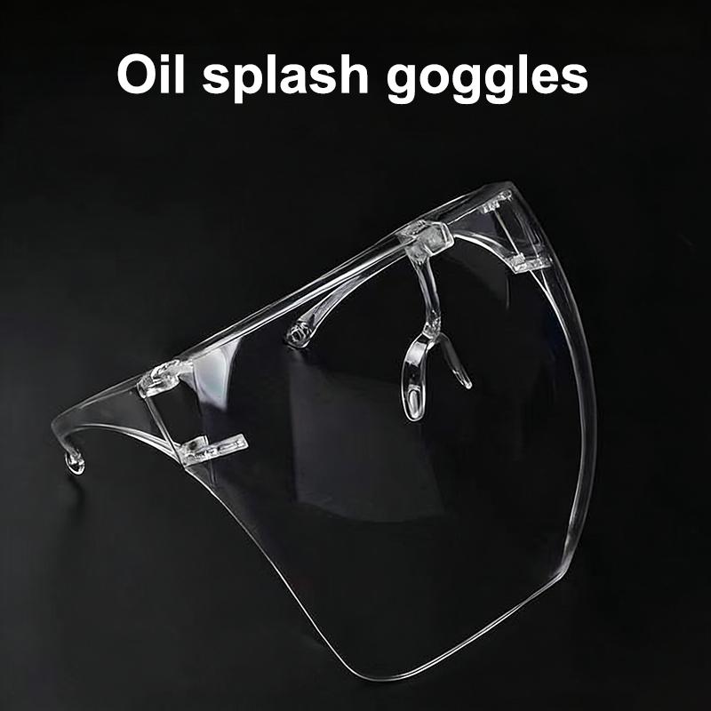Transparent Anti-Fog Anti-Splash Protective Mask Full Face Covered Safety Sunglasses Protective Faceshield Glasses Sunglasses