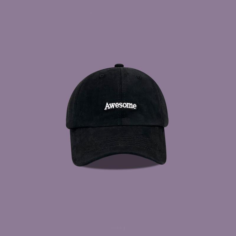 

Spring Unisex Adjustable Cotton Embroidered Letter Baseball Cap For Summer чорний