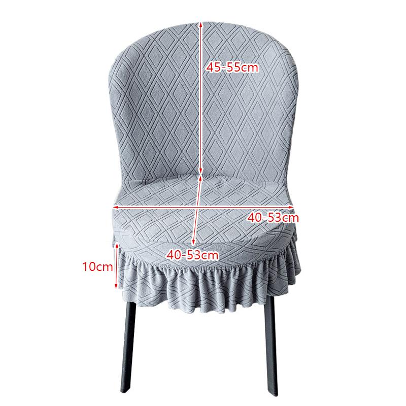Polar Fleece Chair Cover Backrest Dining Chair Round Chair All Seasons Universal Stretch Chair Skirt Cover for Home Hotel Cafe