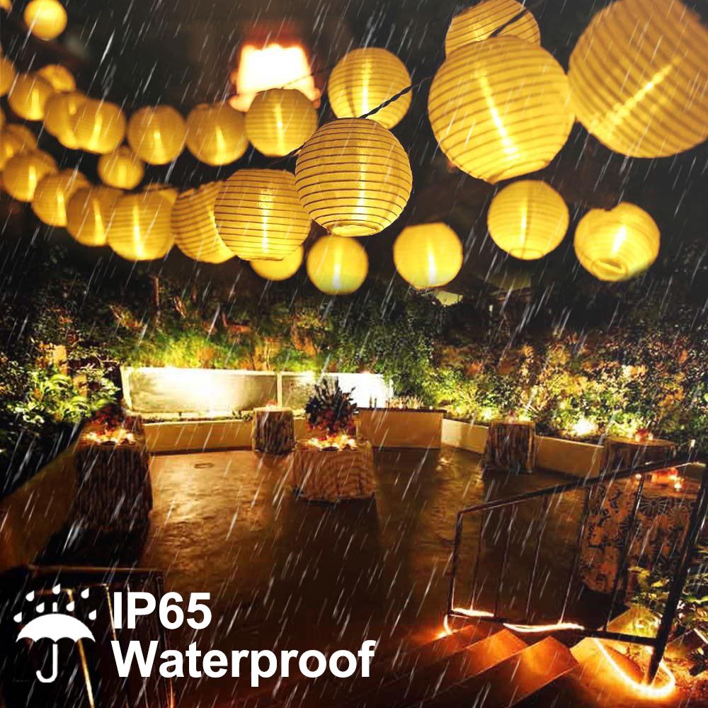 6.5M 30LED Waterproof Lantern Solar String Fairy Light Outdoor Solar Patio Lamp Christmas Garland for Wedding Party Garden Decor