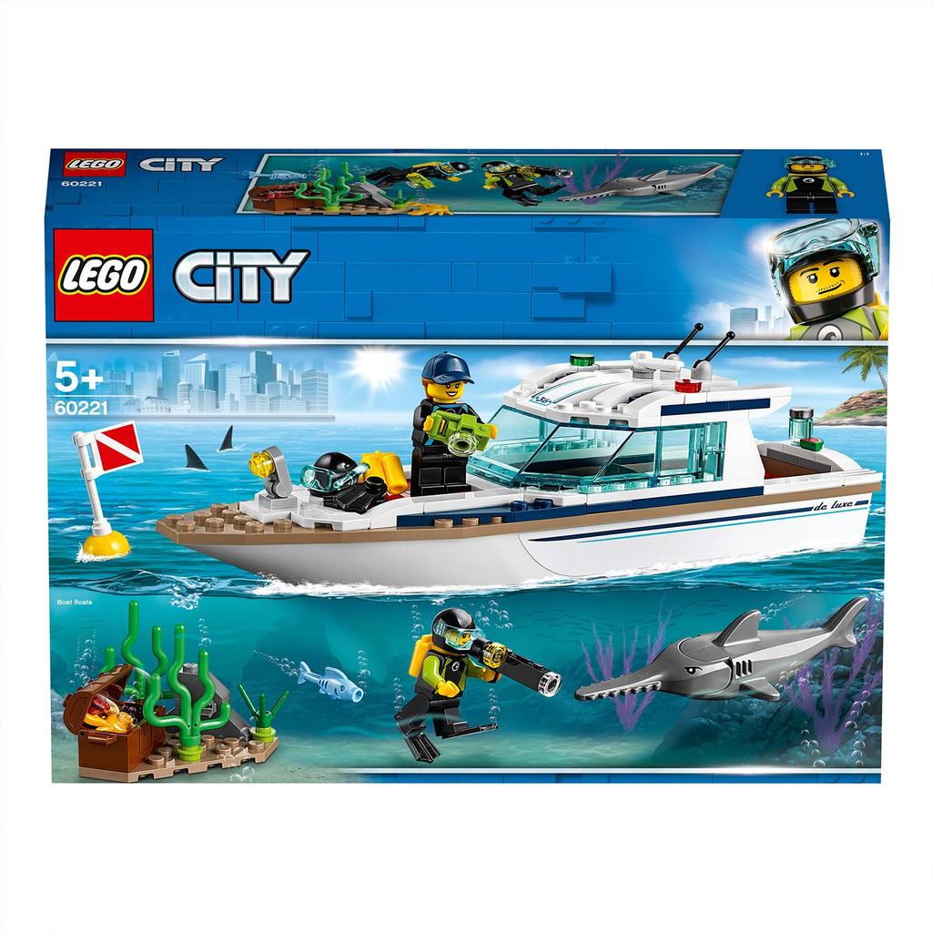 LEGO City Yacht da Immersione 60221 Mattoncini Giocattolo per Bambini e Bambine