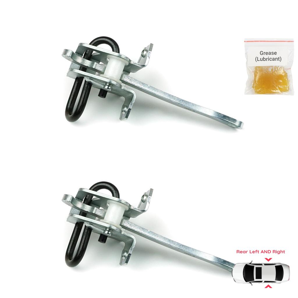 BDP1073-1 2 Pieces Rear Left AND Right Door Hinge Brake Stop Check Strap Limiter Protection Lever Arm for BMW 7 Series E38 1994-2001 51228171672